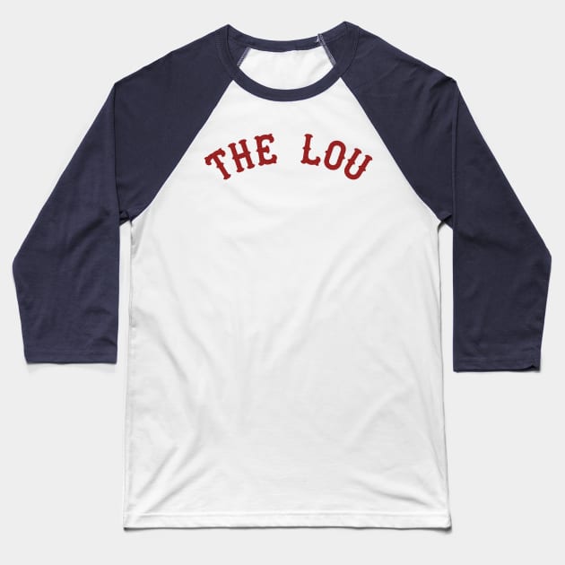 The Lou // Retro St Louis Fan Tribute Baseball T-Shirt by darklordpug
